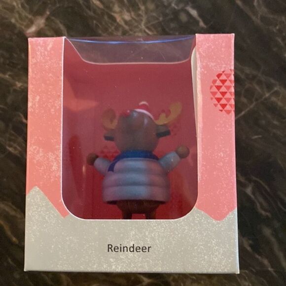 2 NWT Wooden Christmas Wobblies - Picture 6 of 8